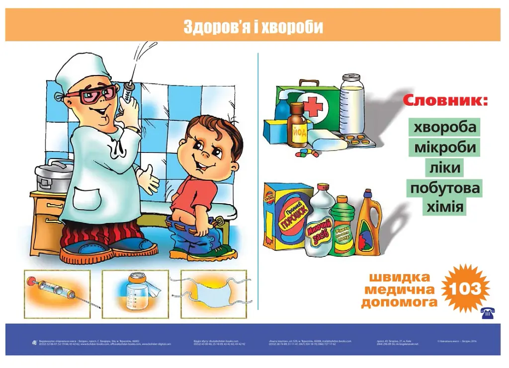 Я досліджую світ. 1 клас. Основи здоров’я. Таблиці - Наталя Будна - фото 4