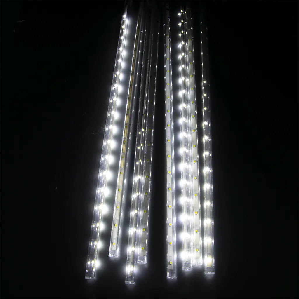 Новогодняя гирлянда Метеоритний дождь 288LED 3.1 м белая гирлянда на окна гирлянда бахрома - фото 3