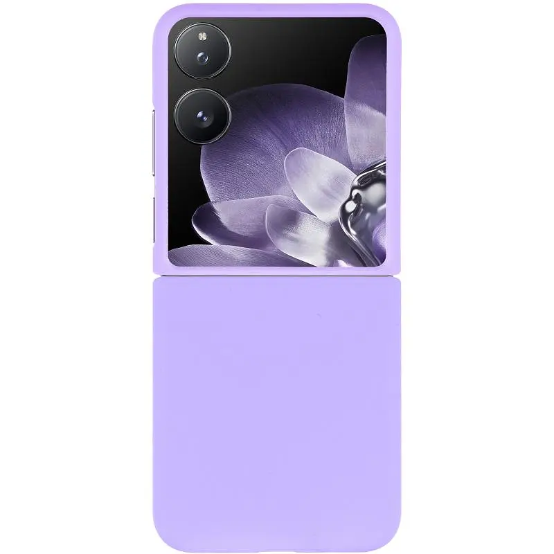 Чехол Foldables Silicone Cover Lakshmi (AAA) для Xiaomi Mix Flip Сиреневый / Dasheen - фото 2