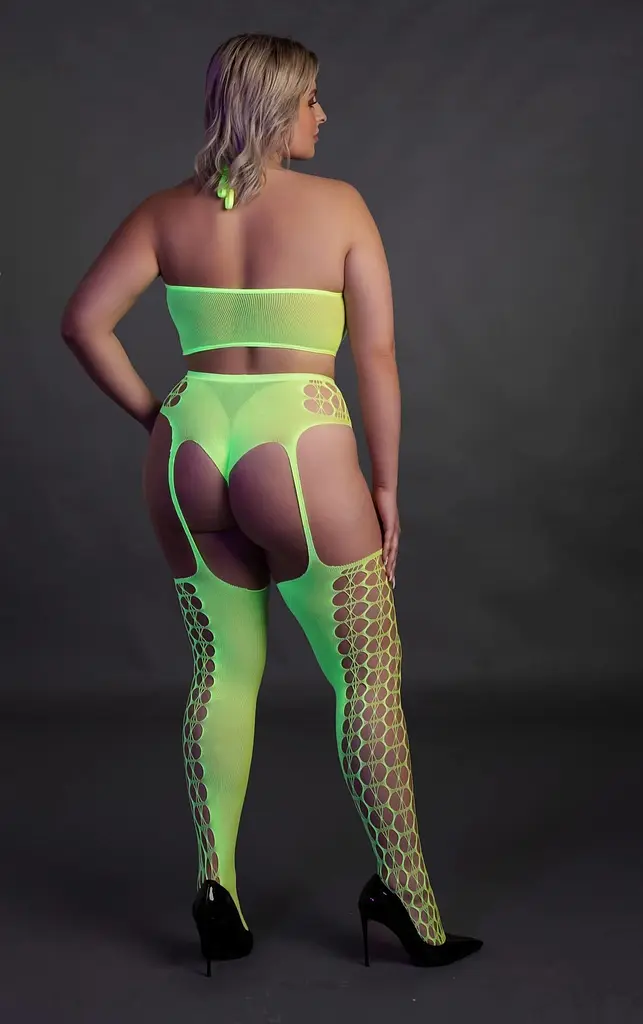 Комплект білизни Ouch! Neon, XL/XXXXL (зелений) - фото 7