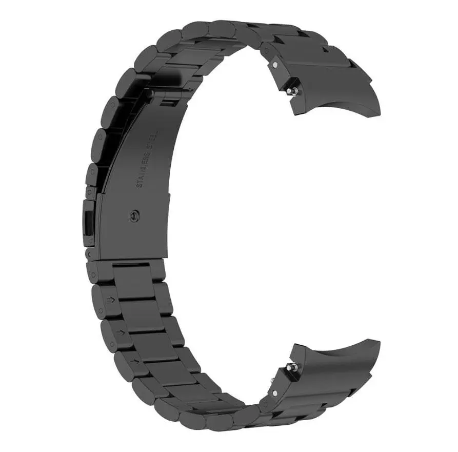 Ремінець для Samsung Galaxy Watch 4 46mm Classic + конектор (2шт) - чорнийрозмір Lнержавіюча стальширина кріплення 20ммWatchbands Stainless Premium (WB00S4MPREMIUM1446CN) - фото 3