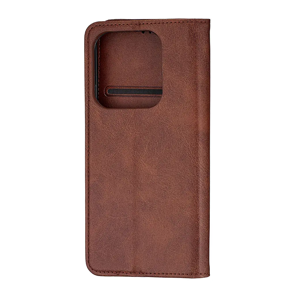 Чохол-книжка Premium Xiaomi Redmi Note 14 4G Global Dark Brown - фото 3