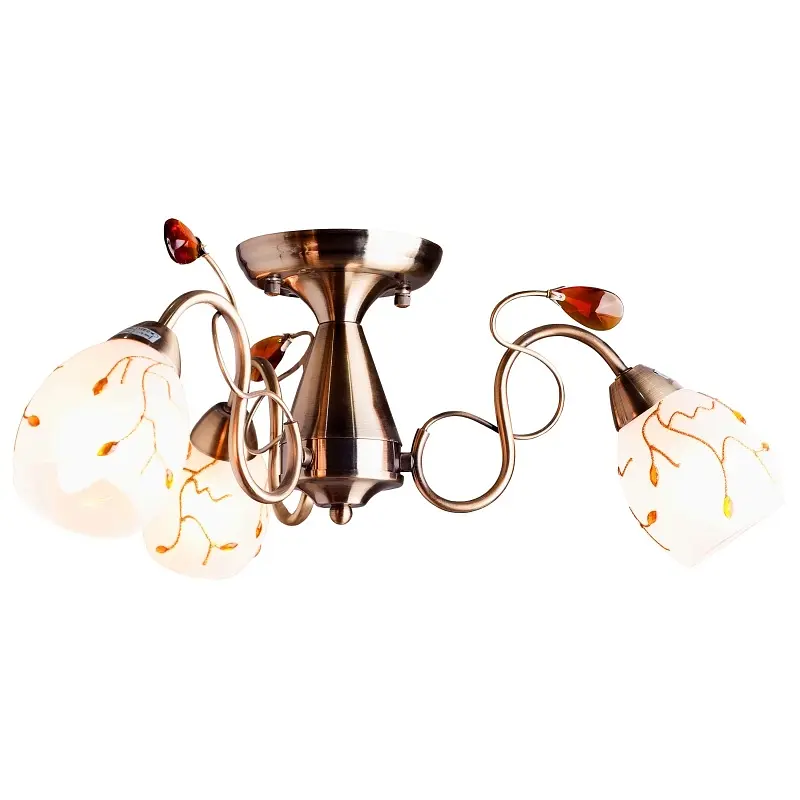 Люстра потолочная Brille классическая E14 60W G (LK-167C/3) - фото 3