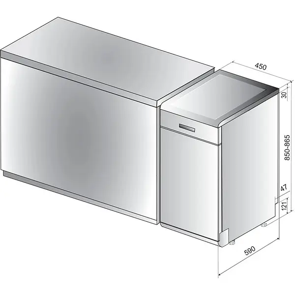 Посудомийна машина Hotpoint Ariston HSFO 3T235 WC X - фото 7