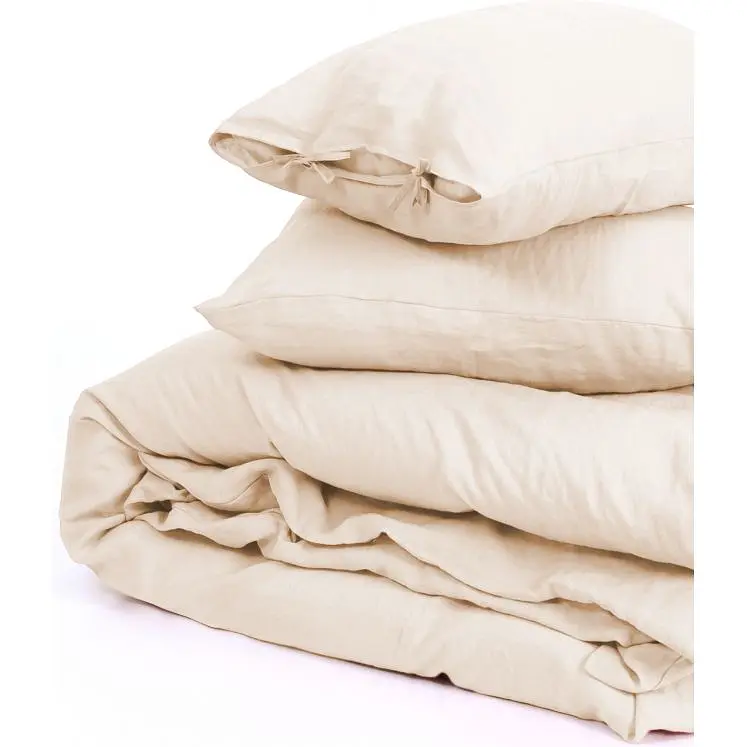 Підковдра MirSon Linen Amali льон 160х220 см помаранчево-рожева (2200008248864) - фото 5
