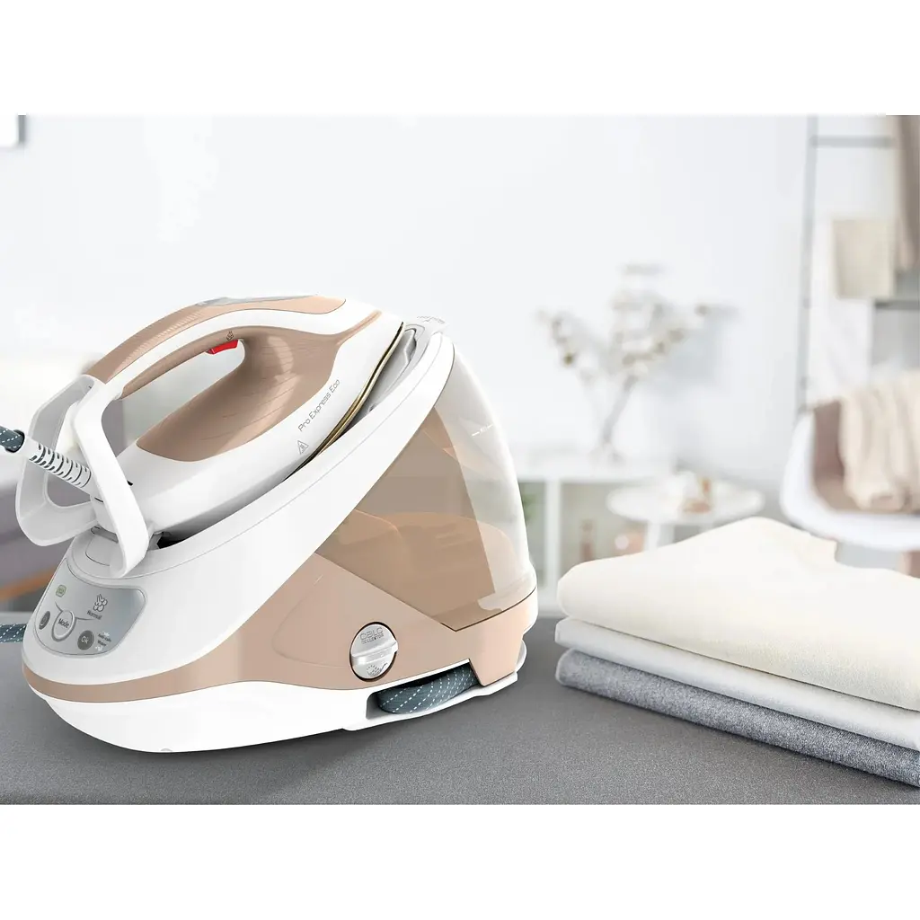 Утюг-парогенератор Tefal Pro Express Eco 2200 Вт бело-золотой (GV9E22E0) - фото 5