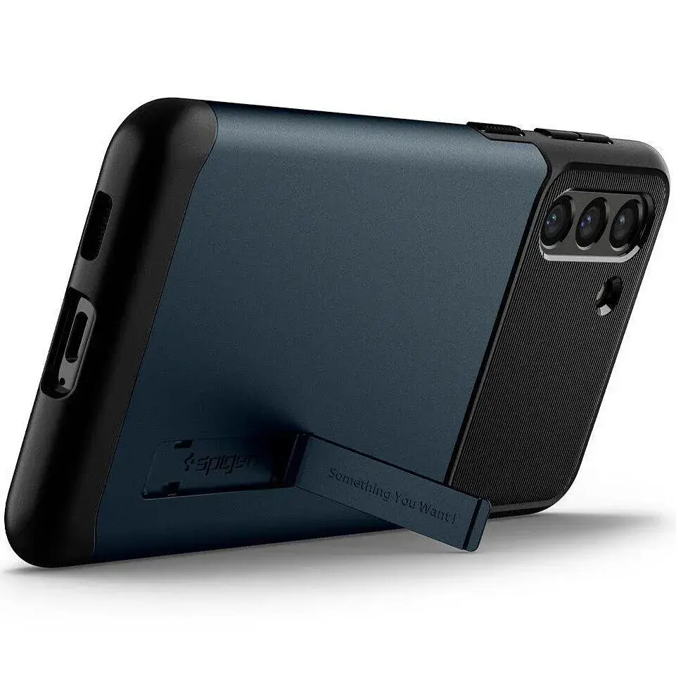 Чохол-накладка Spigen Slim Armor для Samsung Galaxy S21 SM-G991 Metal Slate (ACS02444) - фото 4