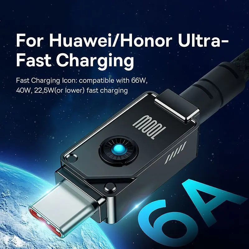 Кабель Baseus Unbreakable USB-A to USB-C 100W 2m Cluster Black (P10355801111-01) [152049] - фото 10