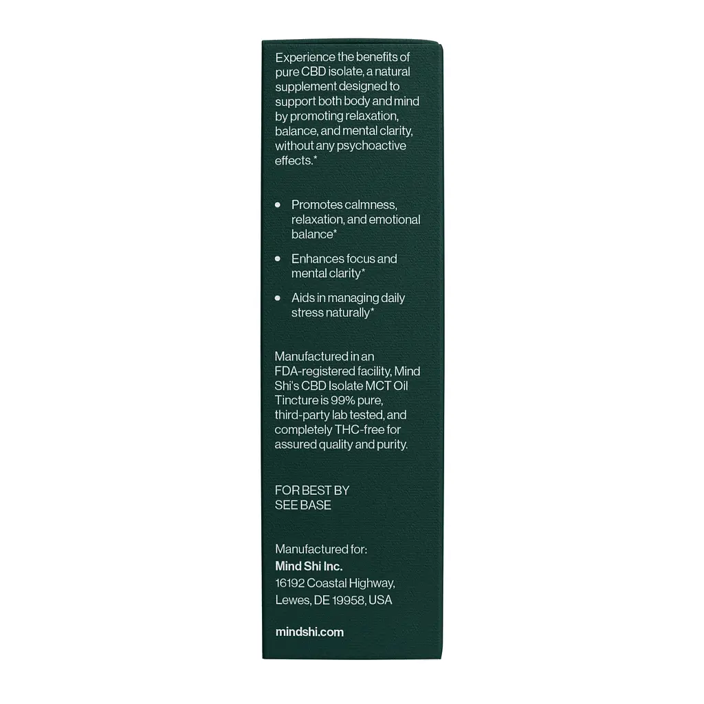 Ізолят канабідіолу Mind Shi CBD Oil Isolate Orange 3000 мг 10 мл - фото 7