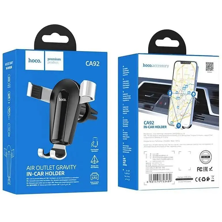 Тримач HOCO Gold shield air outlet gravity CA92 - фото 2