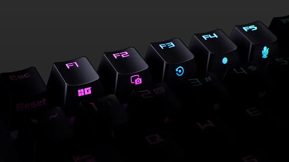 Клавіатура Asus ROG Strix Scope II 96 RGB NX Wireless White [90MP037A-BKUA30] [126944] - фото 7