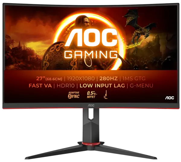 Монiтор 27" AOC C27G2Z3/BK Black/Red