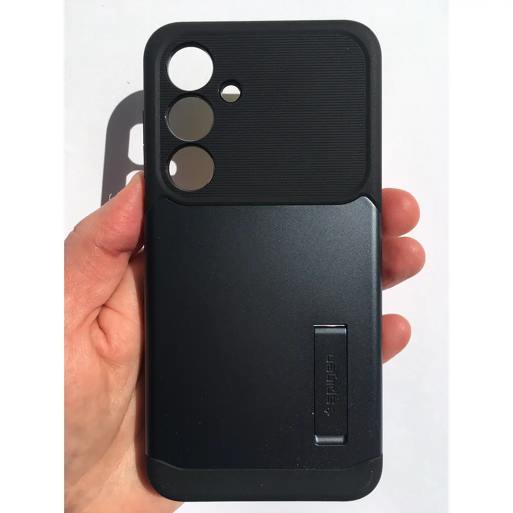 Протиударний чохол із підставкою для Samsung Galaxy S24 FE (S721) Spigen Slim Armor Metal Slate ACS08563 - фото 6