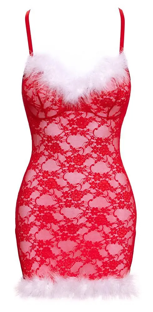 Сорочка Cottelli Lingerie X-Mas L/XL (красный) - фото 5