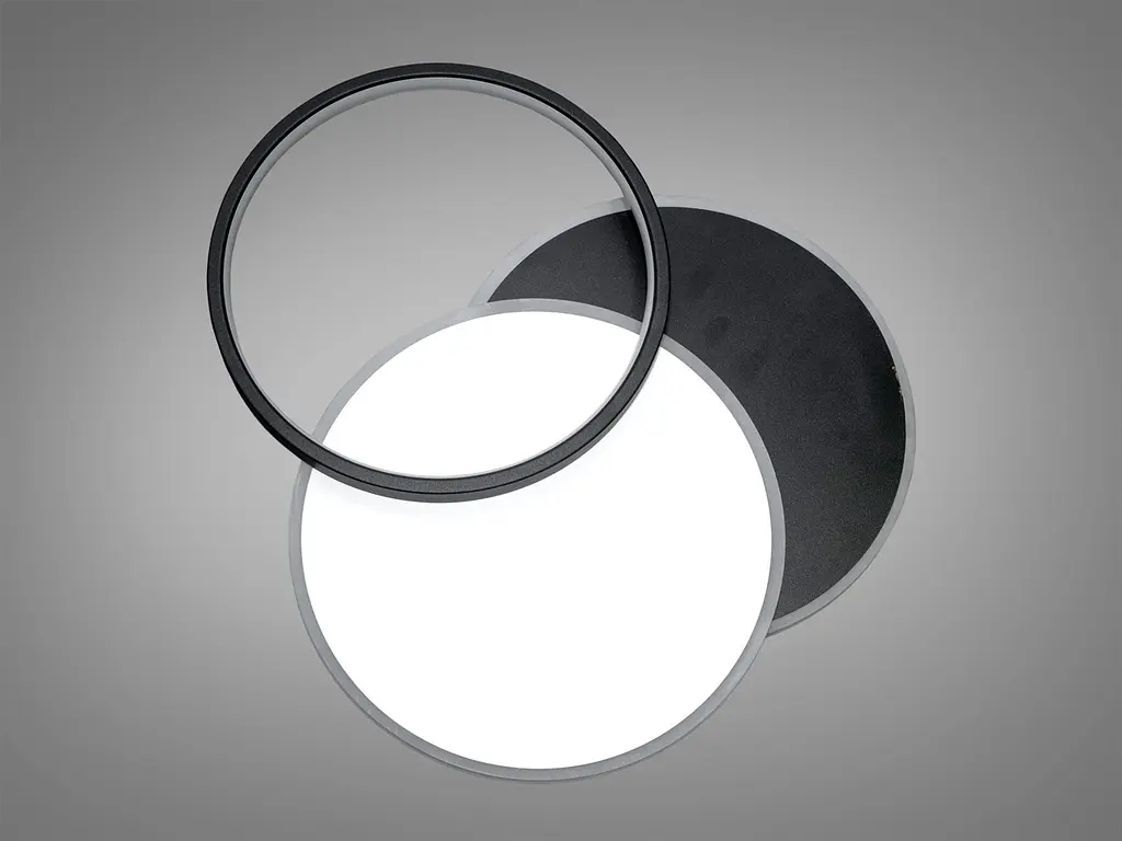 Люстра стельова LED Diasha Z212-2BLACK Z212, 65W, 3575 лм, чорний-білий, для кухні, регулювання кольору - фото 3