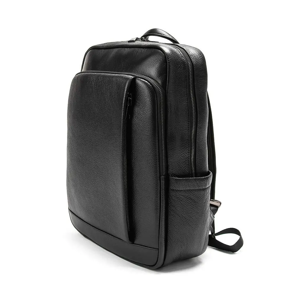 Шкіряний чорний рюкзак Tiding Bag A25F-8528-3A - фото 3