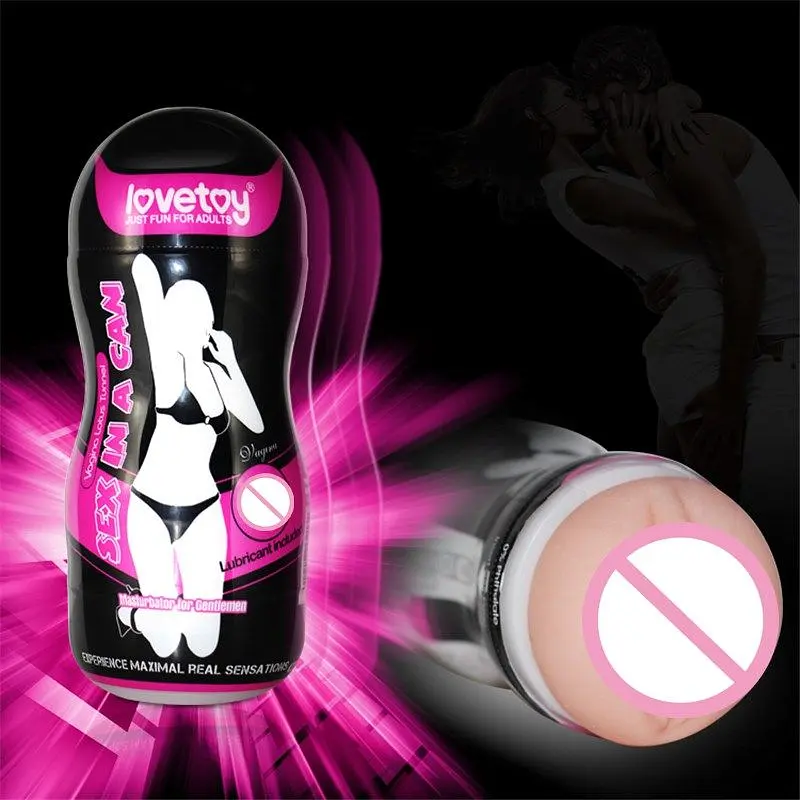 Мастурбатор-вагіна Lovetoy Sex In Can Lotus Tunnel, 16,5х6,5 см (тілесний) - фото 4