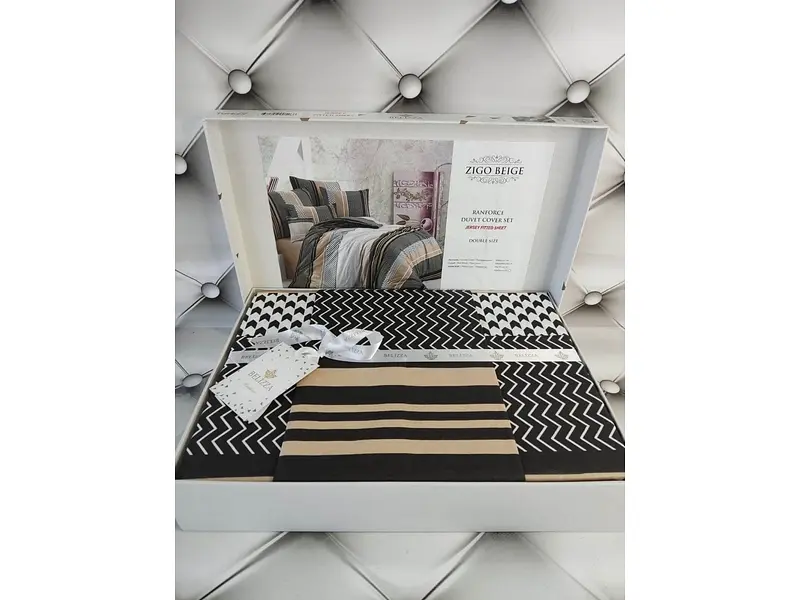Комплект постільної білизни Zigo Beige Євро Belizza pbe0042041 - фото 3