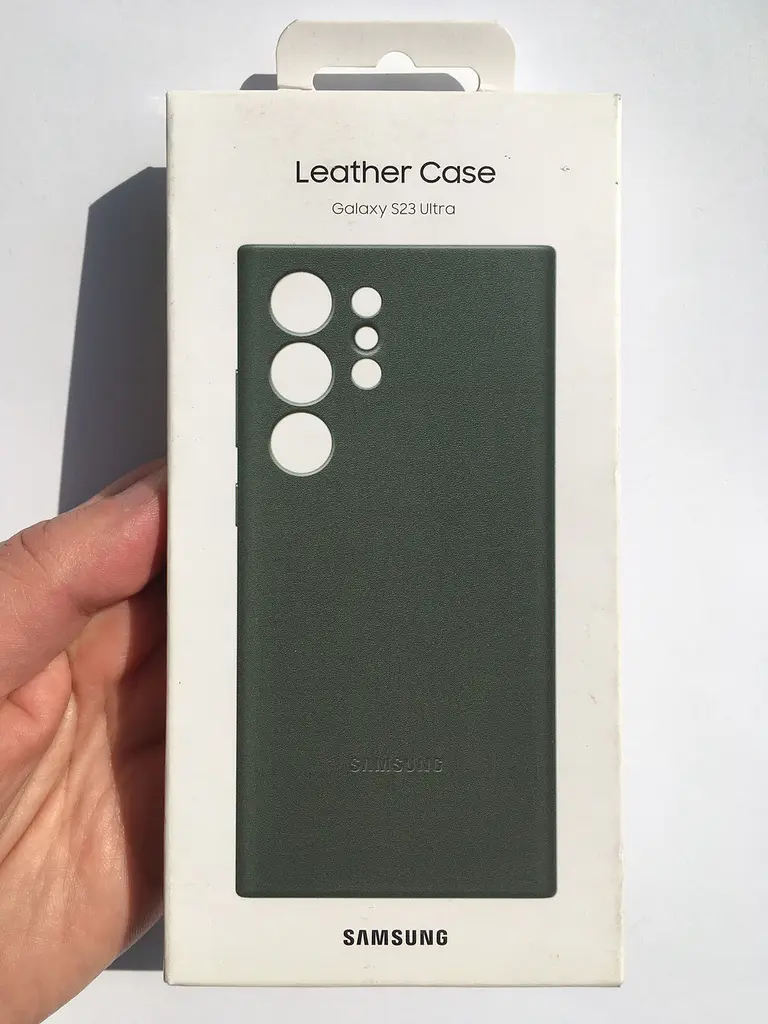 Оригінальний шкіряний чохол Leather Case для Samsung Galaxy S23 Ultra (S918) Green EF-VS918LGEGRU - фото 2