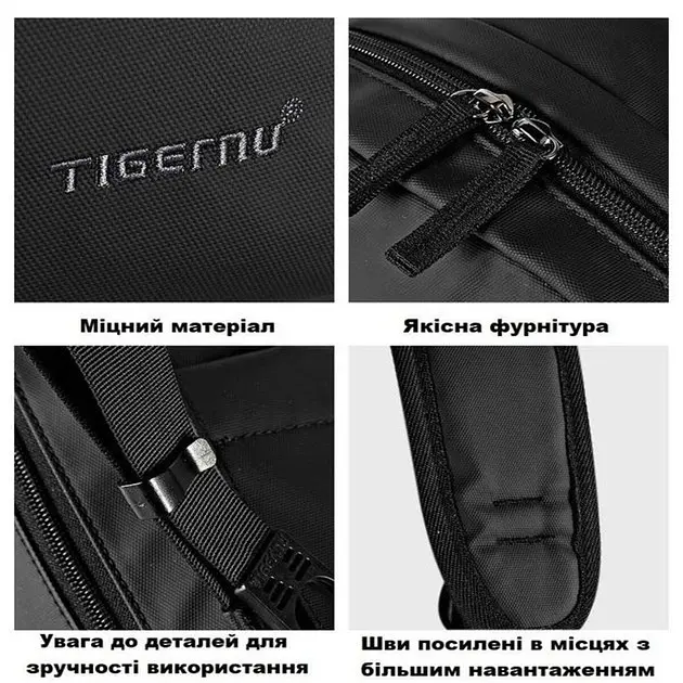 Рюкзак Tigernu T-B3249A 15.6 Black - фото 9