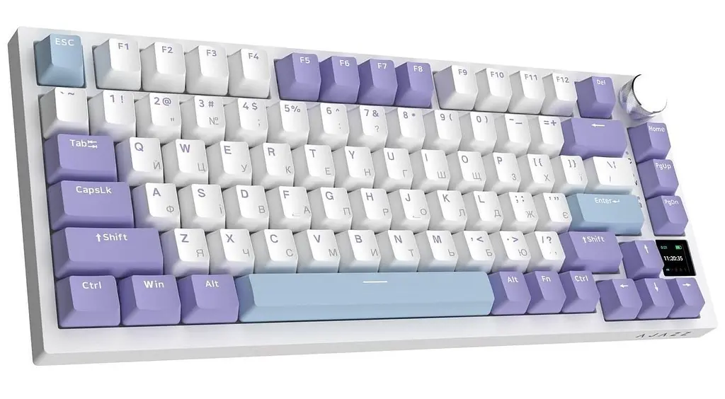 Клавіатура Ajazz AK820 PRO 75% Exploded Gift Switch White RGB (AK820PRO-G-PWB) - фото 3