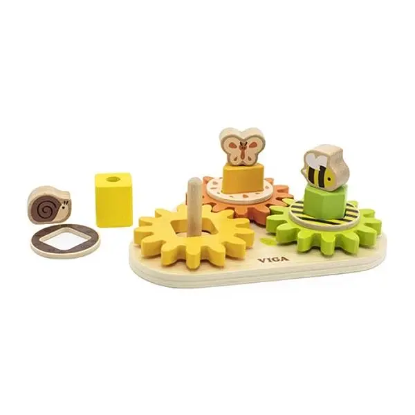 Розвивальна іграшка Viga Toys Звірята на шестерінках (44690) - фото 3