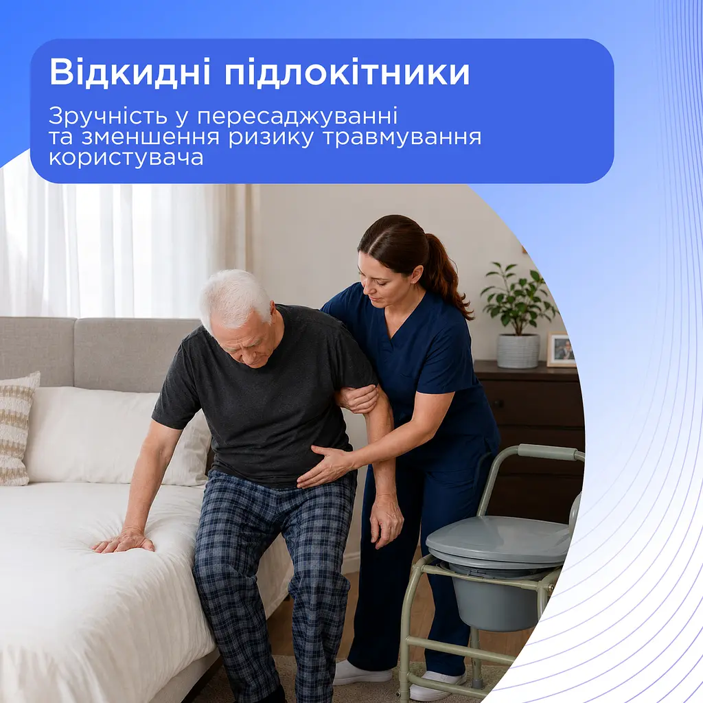 Туалетний стілець з відкидними опорами Doctor Life 10748/Y (10748/Y-2307) - фото 10