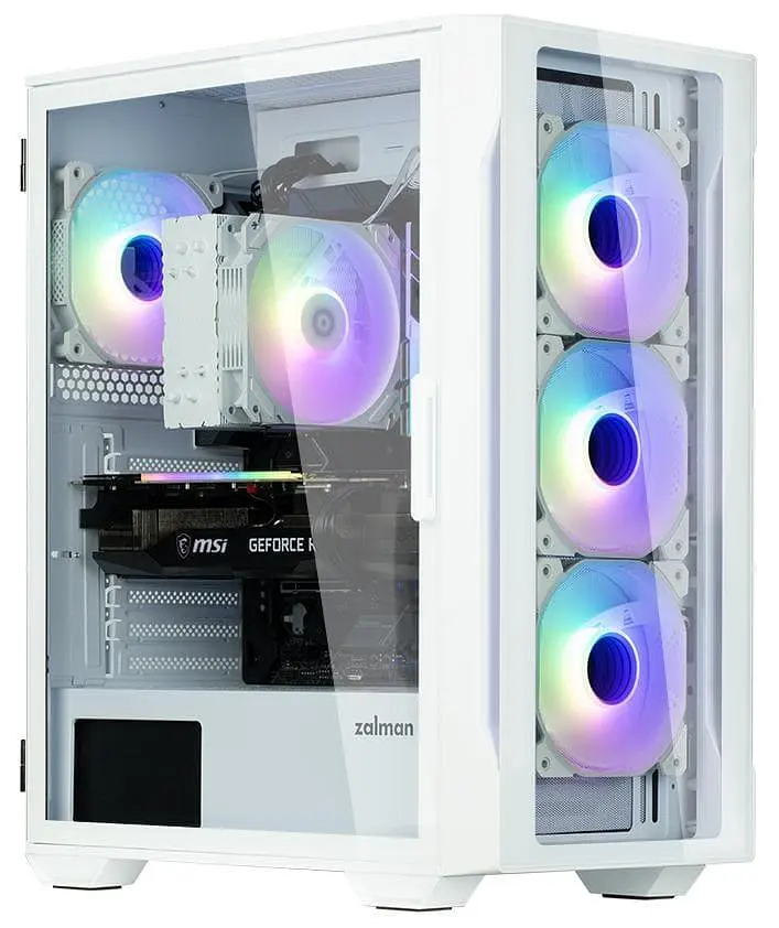 Корпус Zalman I3 Neo TG Tempered Glass без БЖ White (I3NEOTGWHITE) Без БП - фото 2