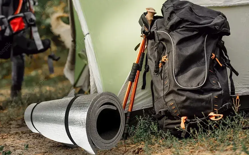 Килимок туристичний Poputchik ALU 1800x600x10 мм сірий (16-073-IS) - фото 4