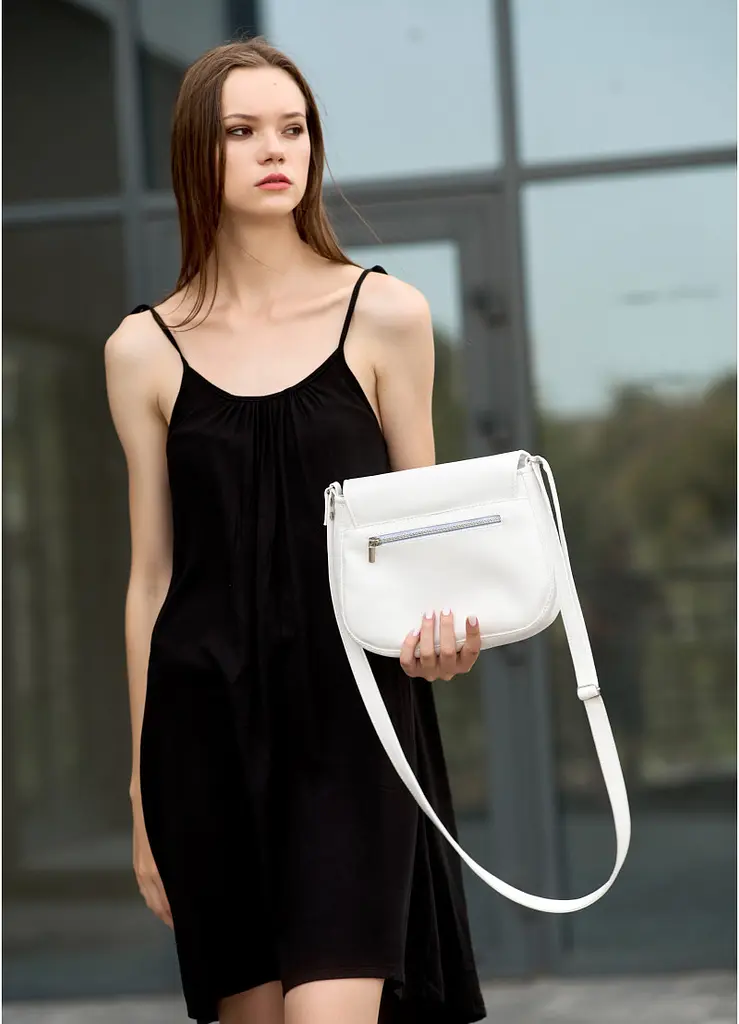 Сумка кросбоді Sambag Rose BZN білий 20 х 24 х 7 см (94000008) - фото 7