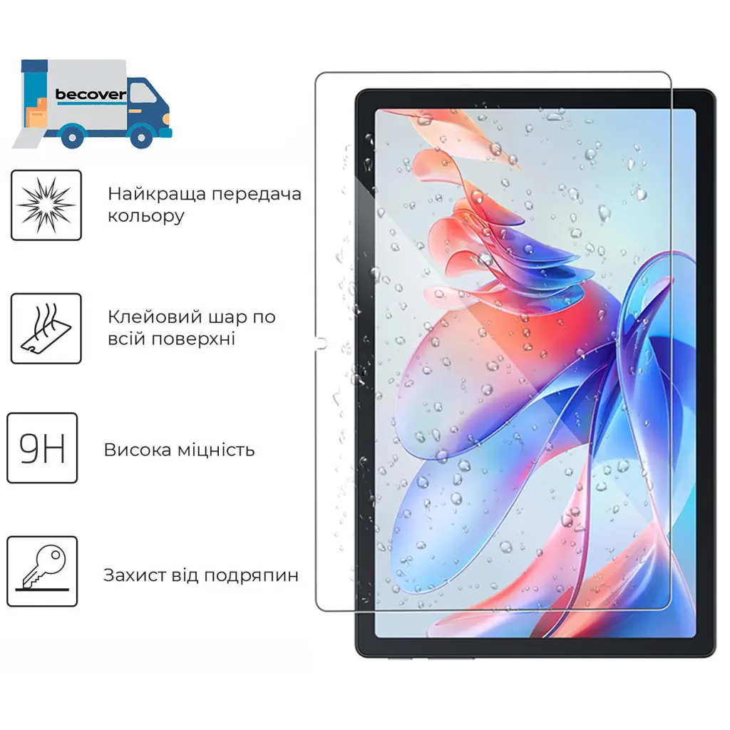 Скло захисне BeCover Oscal Pad 80 WiFi 10.51" (713694) - фото 3