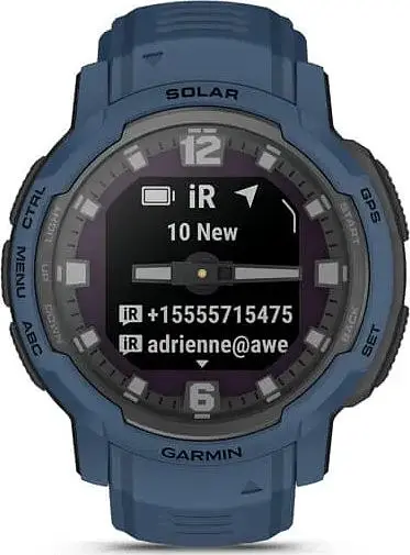 Смарт-часы Garmin Instinct Crossover Solar Tidal Blue (010-02730-12/02) - фото 3