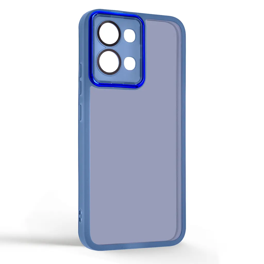Защитный чехол для OPPO A6 Pro 4G, Shade, синий, TPU+PC, матовый, защита всего корпуса, панель-накладка, противоударный, с большими бортами, амортизирует удары при падениях, ArmorStandart (ARM89235) - фото 2
