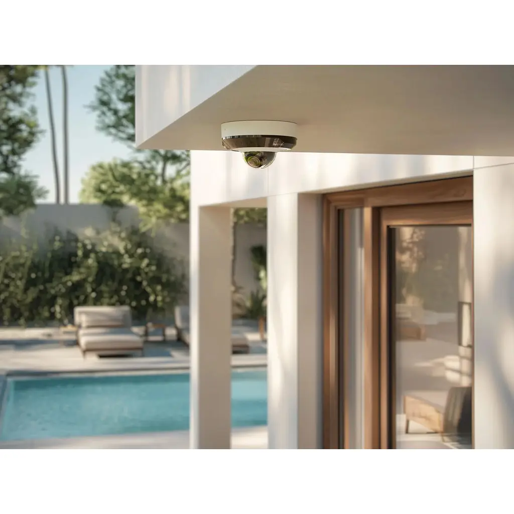 IP-камера Ajax DomeCam Mini HL white, 8мп, 4мм, гібридне підсвічування IR 35м, білий Led 50м, Poe, True WDR, IP 65, ІЧ 30м, аудіо, кут огляду 75° до 85°, міні купольна - фото 3