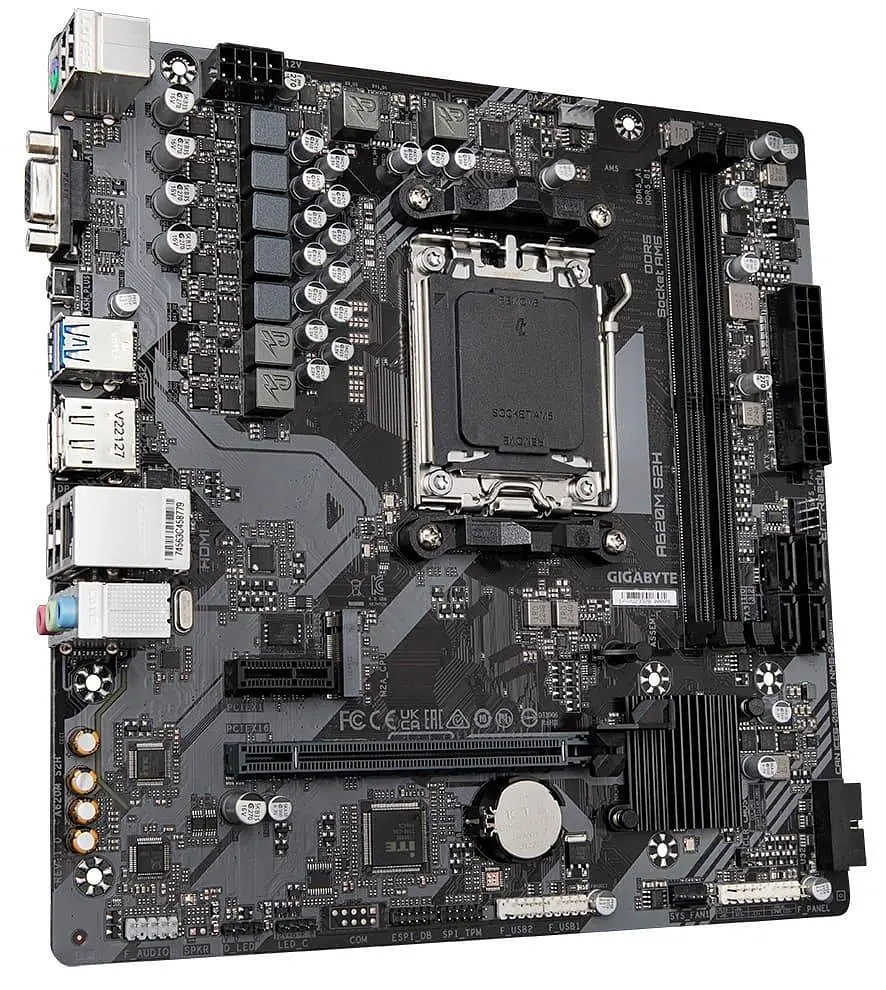 Материнская плата Gigabyte A620M S2H (A620M S2H) (Socket AM5, AMD A620, Micro-ATX) - фото 2