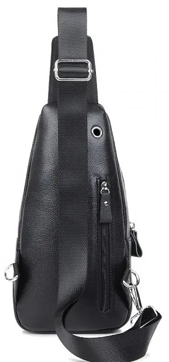 Чоловіча сумка-слінг Tiding Bag Чорна - фото 3