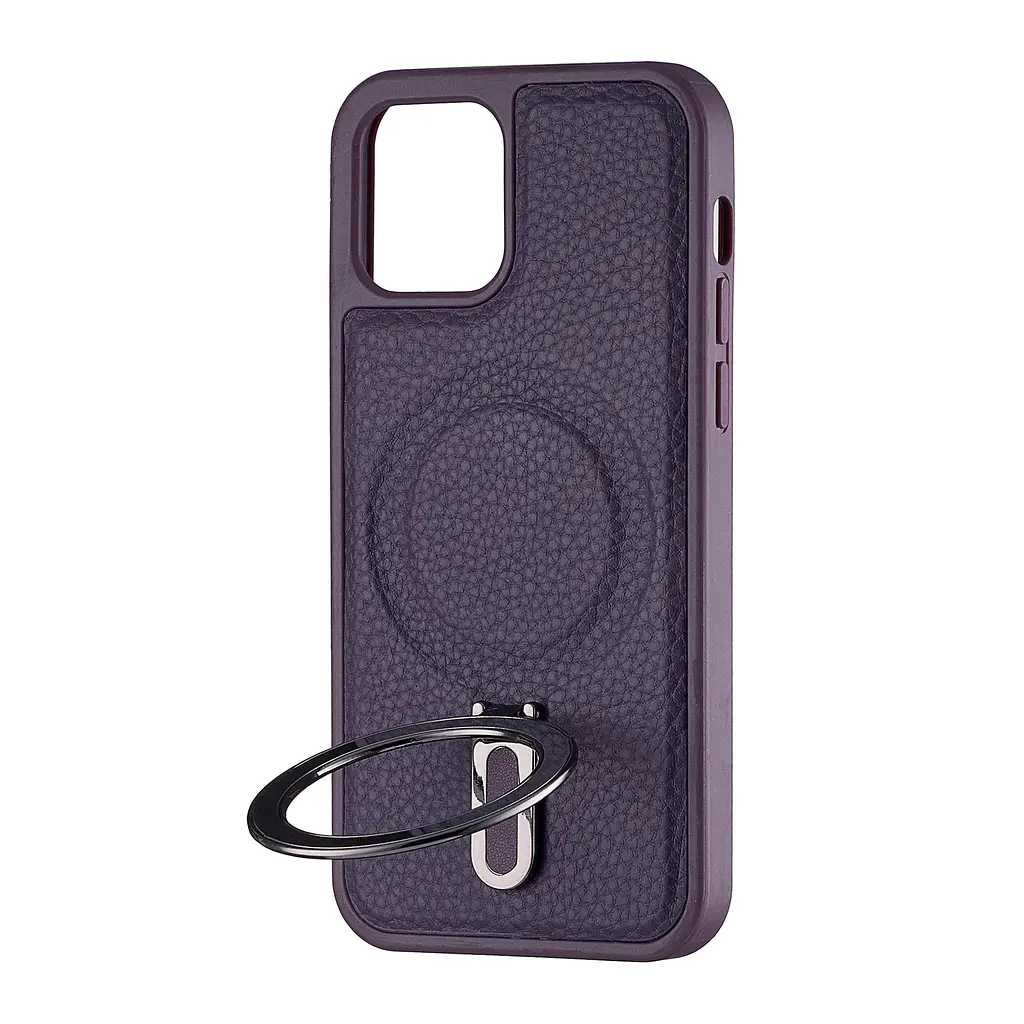 Чохол Jinduka Leather Ringo iPhone 12 Pro Purple - фото 4