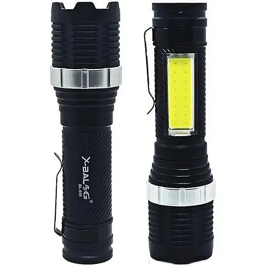 Аккумуляторный фонарь Police BL-659-XPE+COB светодиодный ручной с боковым светом - фото 4