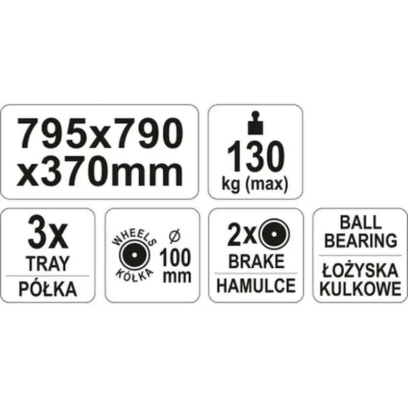 Візок для інструменту Yato YT-55210 - фото 6