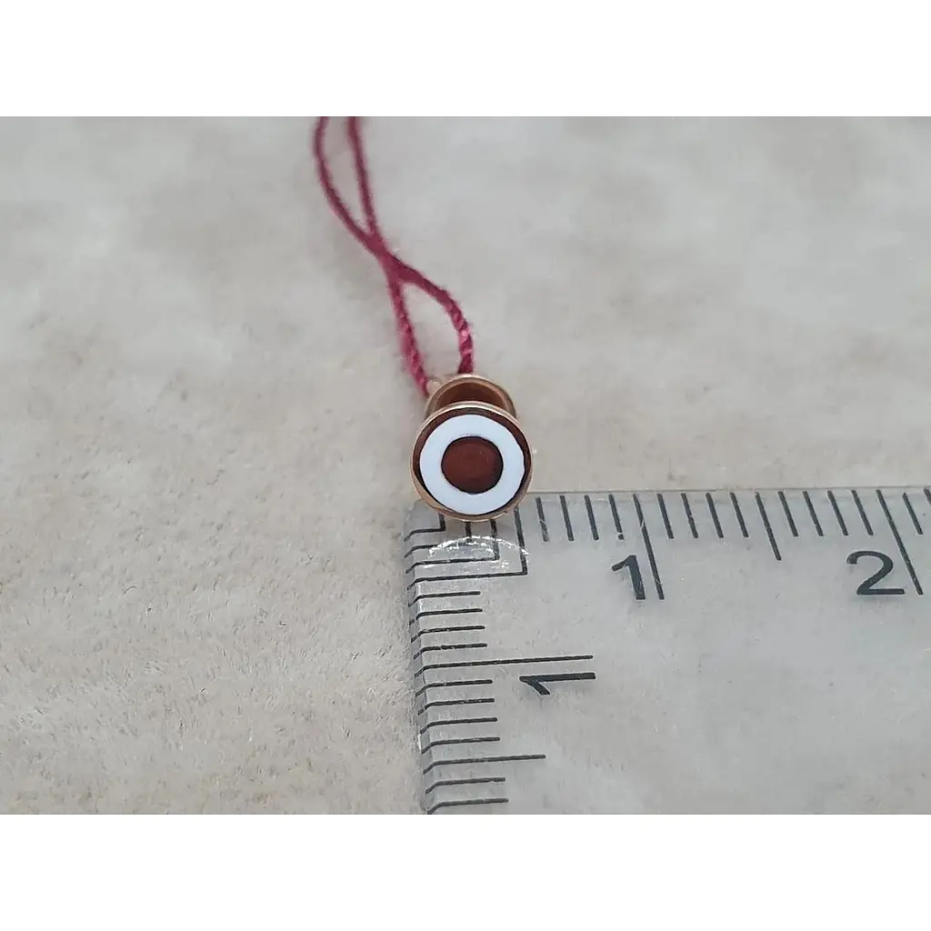 Золотая моносерьга-пуссета Tango с эмалью. 500043Ш Белый - фото 4