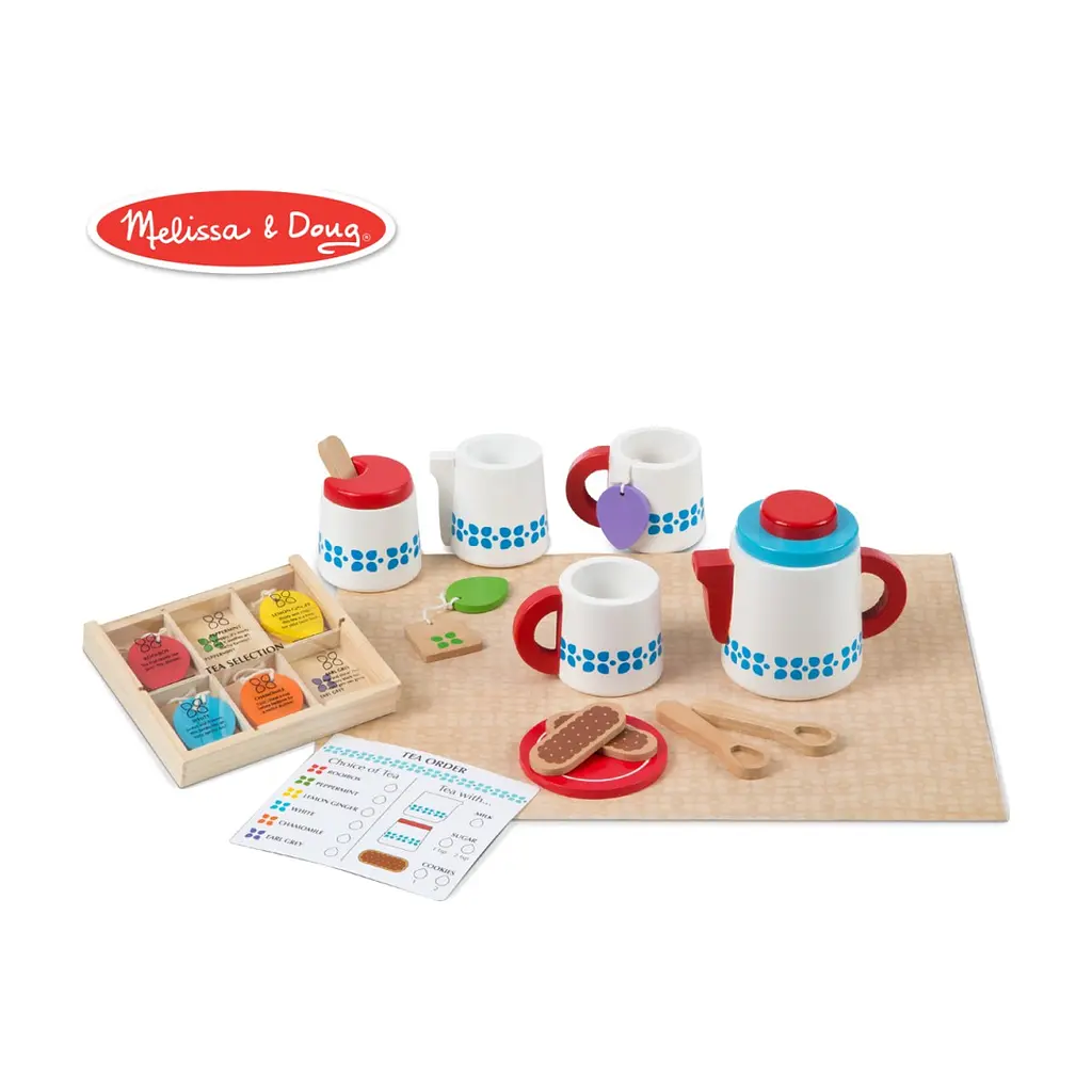 Игровой набор Melissa&Doug Деревянный набор Чайный сервиз (MD19843) - фото 5