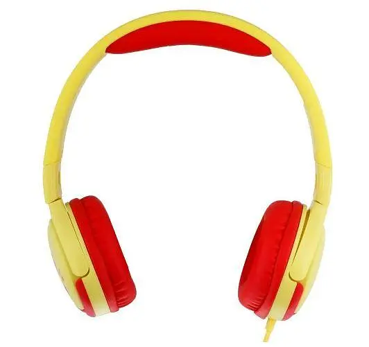 Проводные наушники накладные с микрофоном XO EP47 3.5 mm 1.2 m Red-Yellow EM - фото 2