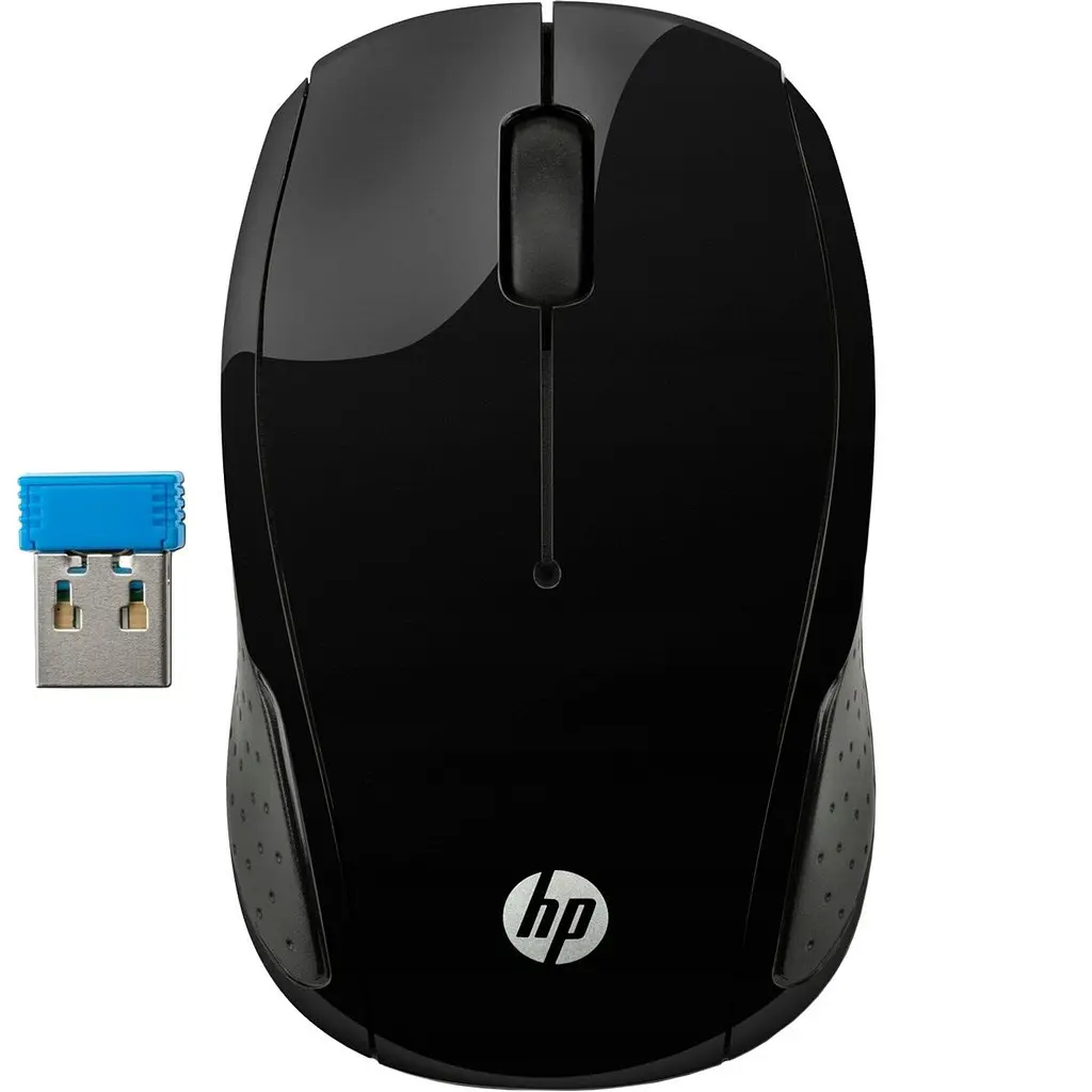 Комп'ютерна мишка бездротова HP 200 Black Wireless Mouse 3 кн. 1000 dpi чорна (X6W31AA) - фото 8