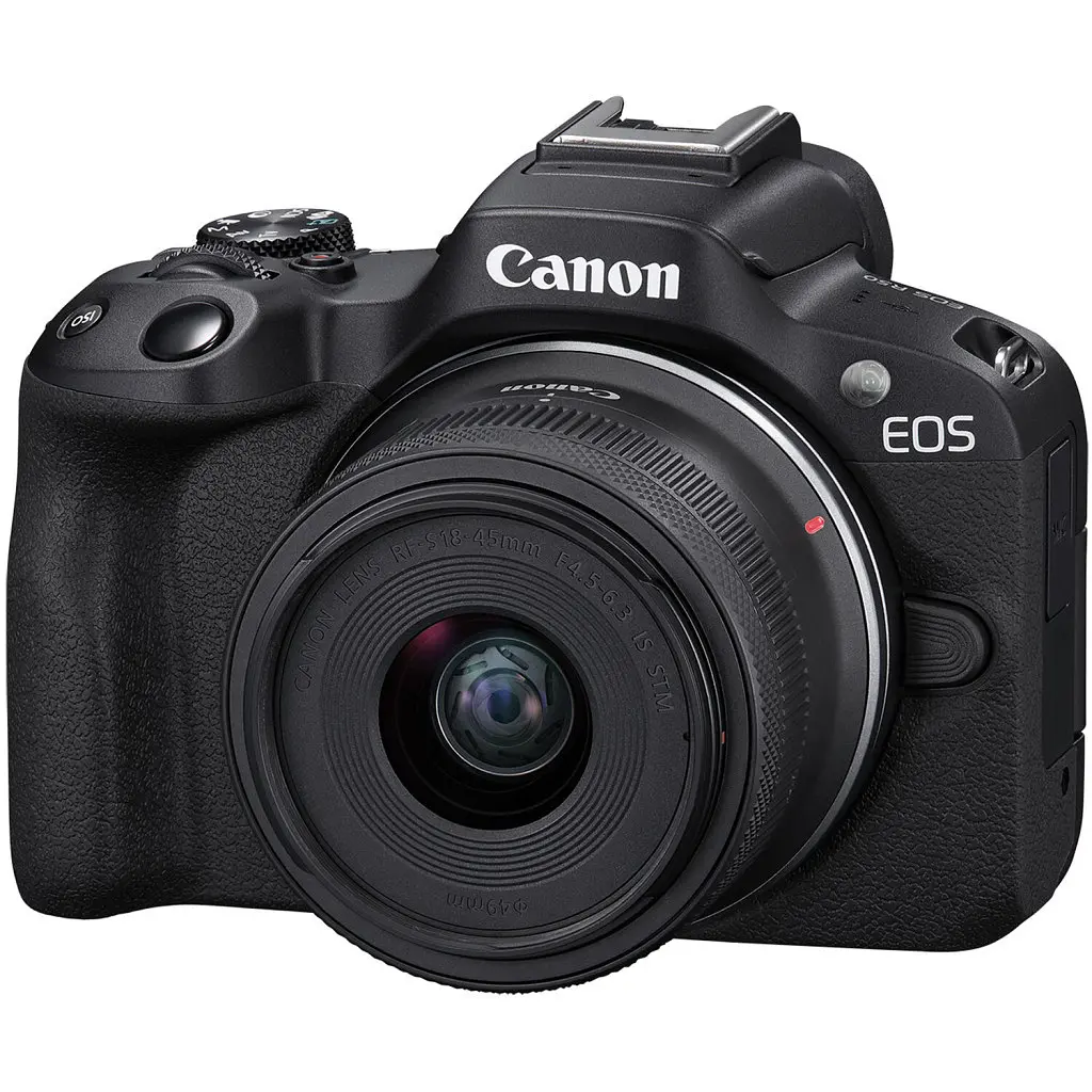 Цифровий фотоапарат Canon EOS R50 + RF-S 18-45 IS STM Black Creator Kit (5811C036) - фото 3