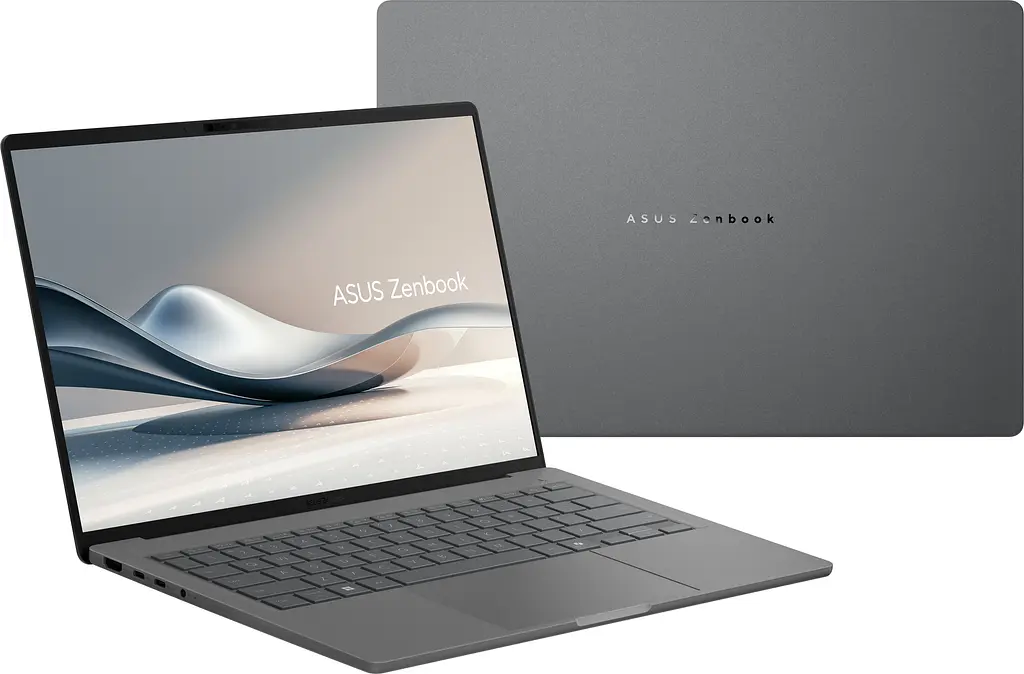 Ноутбук ASUS Zenbook A14 UX3407QA-QD306W 14 WUXGA OLED, Snapdragon X X1 26 100, 32GB, F1TB, UMA, Win11, Сірий (90NB1502-M00F40) - фото 4