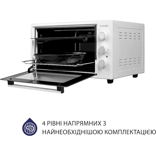 Електрична піч Minola Foe 3714 WH - фото 7