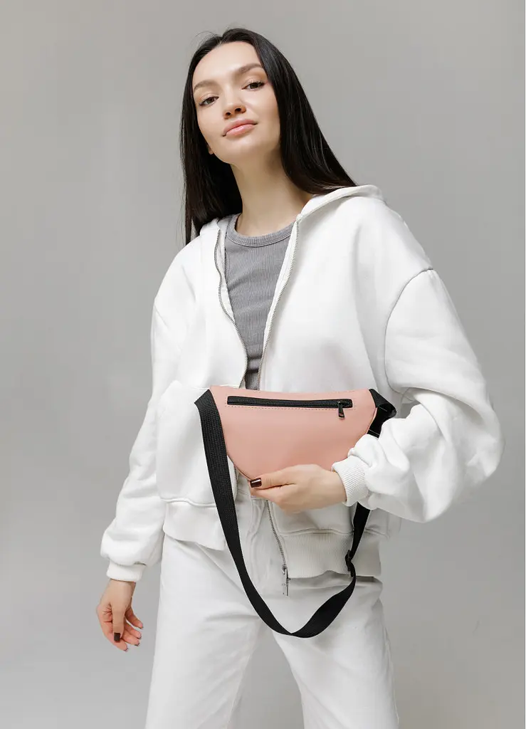 Поясна сумка бананка Sambag Urban SKH пудра 24 х 15 х 8 см (85151006) - фото 6