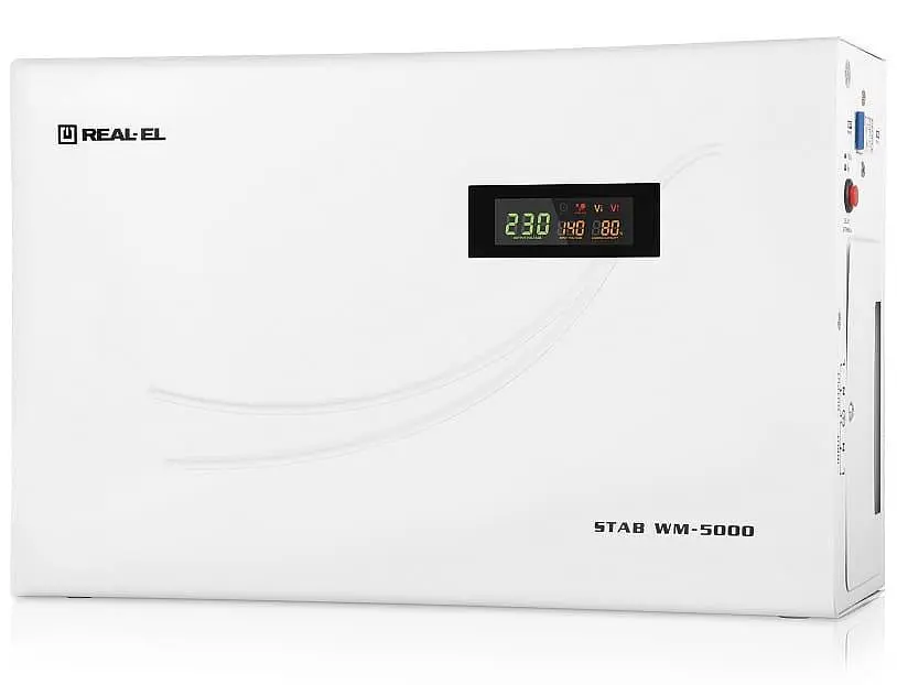 Стабілізатор напруги Real-EL Stab WM-5000 4000 Вт (EL122400014) - фото 2