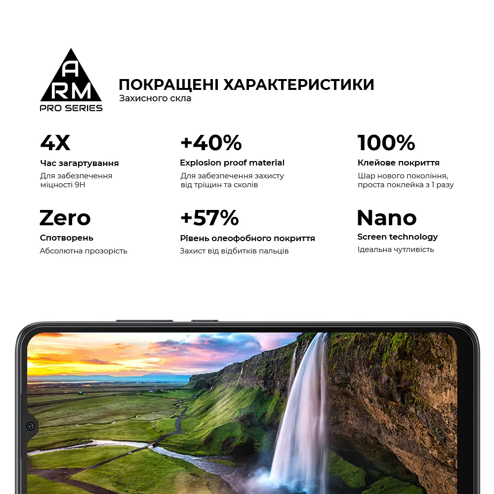 Захисне скло на Xiaomi Redmi 10C/12C з олеофобним покриттям, Pro, повне проклеювання, антистатичний і пиловідштовхуючий шар, 9H, самоклеючеся, 2.5D, на весь екран, антистатичний клей, ArmorStandart (ARM61297) - фото 5