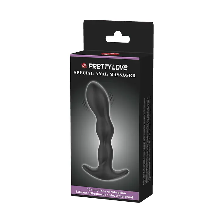 Анальная пробка - Pretty Love Special Anal Massager Black - фото 3